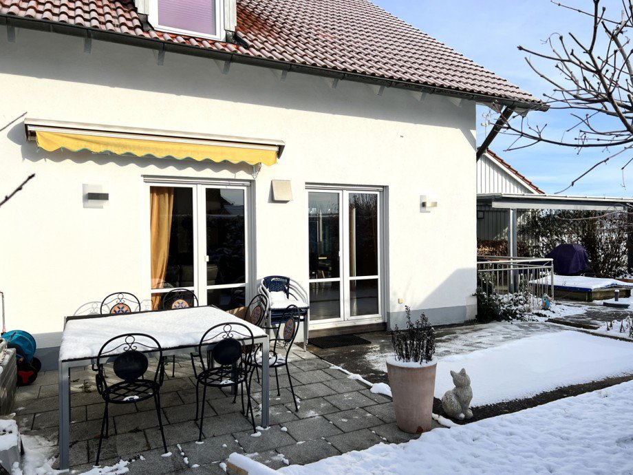 S�dterrasse Doppelhaush�lfte Pforzen