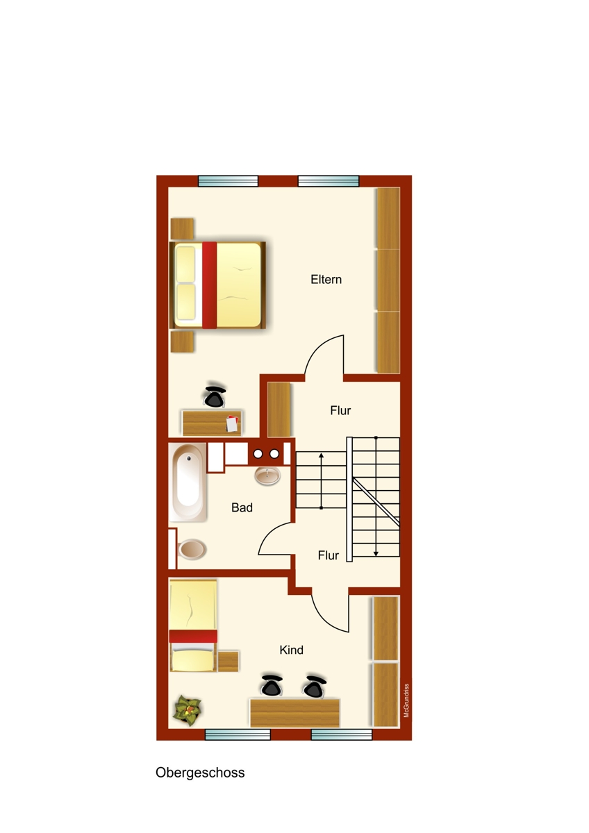 Obergeschoss Reihenmittelhaus Kaufbeuren