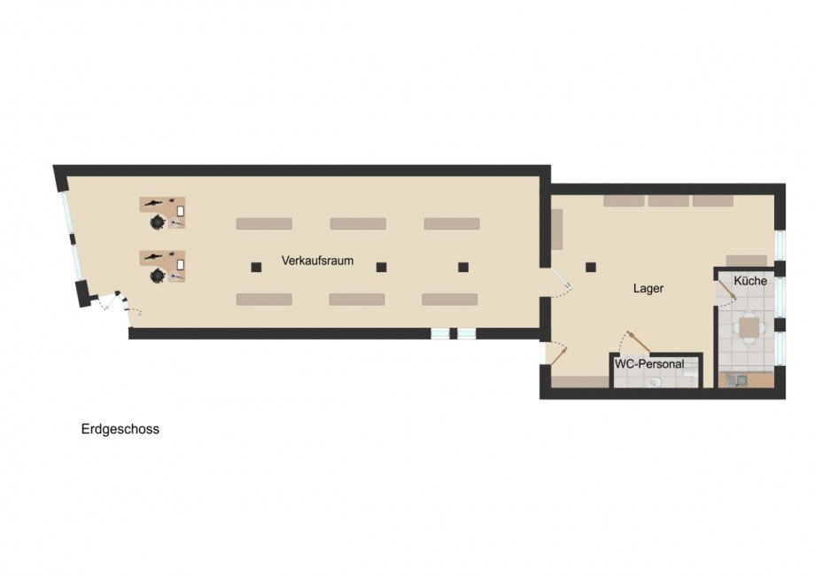 Grundriss Einzelhandel Kaufbeuren