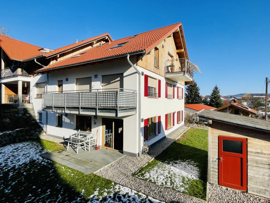 Ansicht S�d / West Erdgeschosswohnung St�ttwang