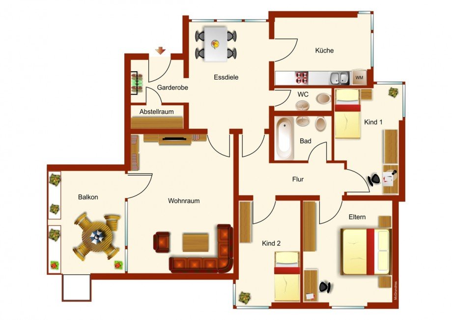 Grunriss Etagenwohnung Kaufbeuren