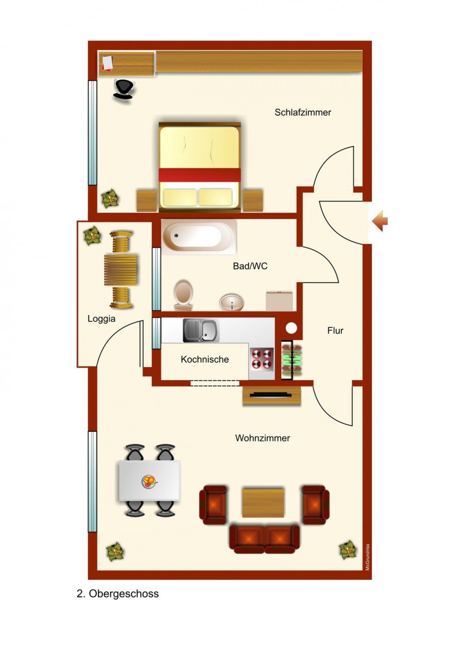 Grundriss Etagenwohnung Kaufbeuren, Kaufbeuren (Kernstadt)