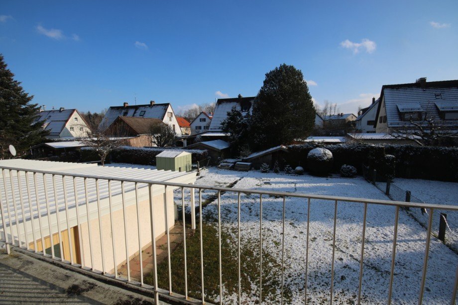 Blick vom Balkon Doppelhaush�lfte Kaufbeuren