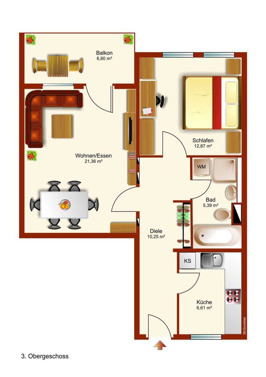 Grundriss Etagenwohnung Kaufbeuren