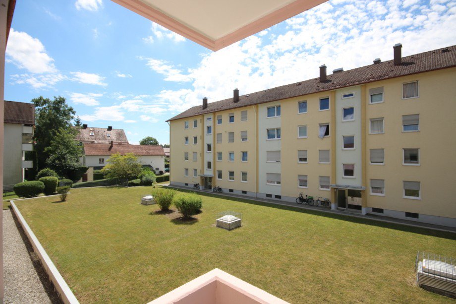 Blick vom Balkon Etagenwohnung Kaufbeuren
