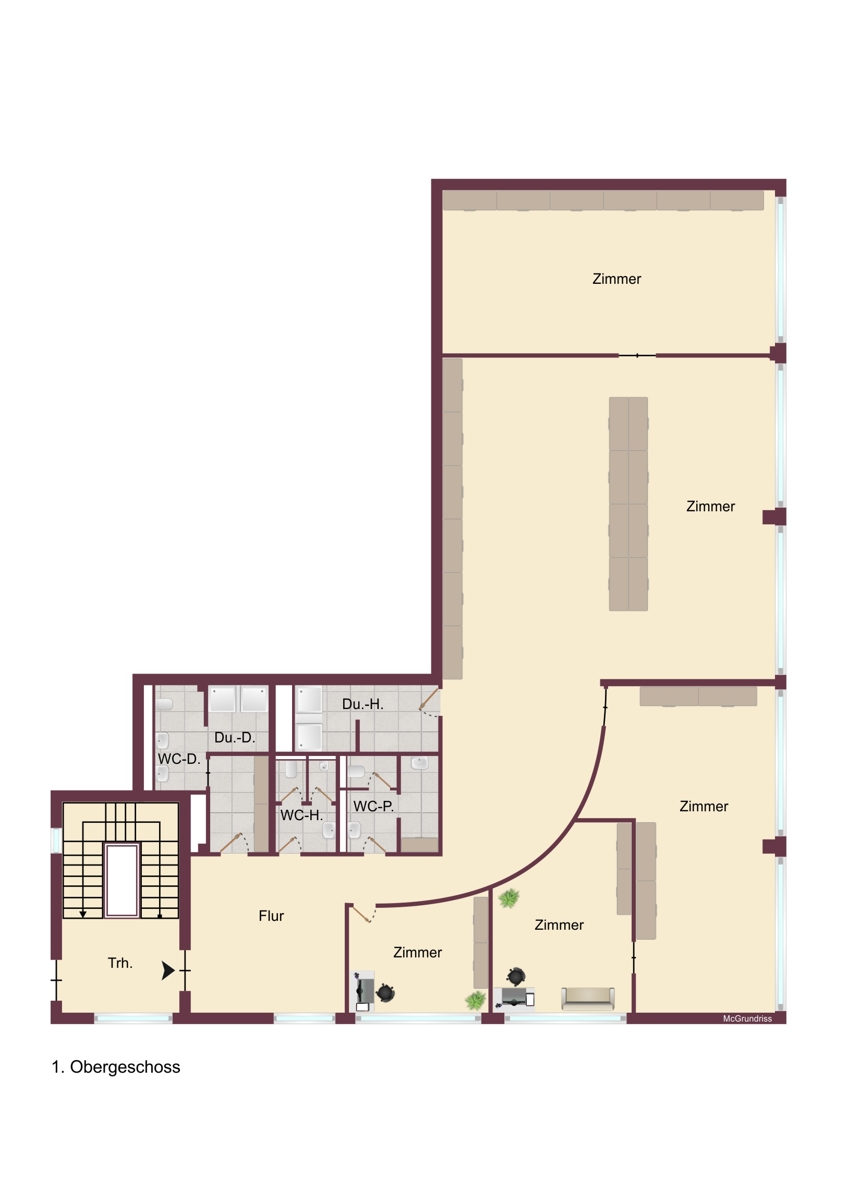 Grundriss B�rofl�che Kaufbeuren