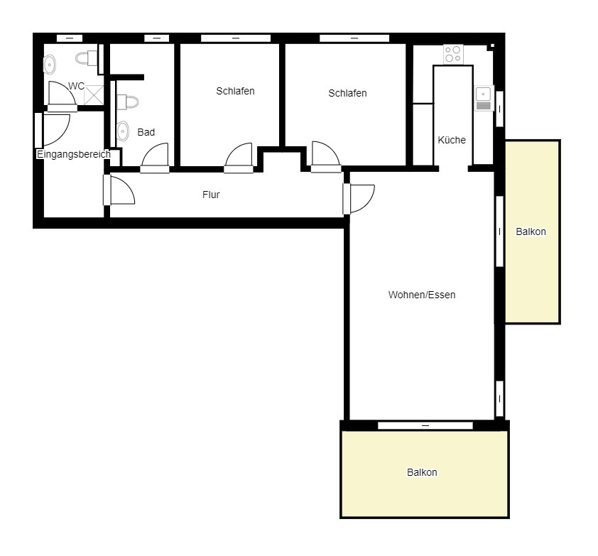 Grundriss Dachgeschosswohnung Aitrang