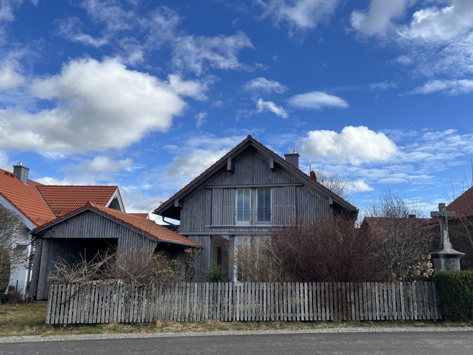 Westansicht Einfamilienhaus Frankenried