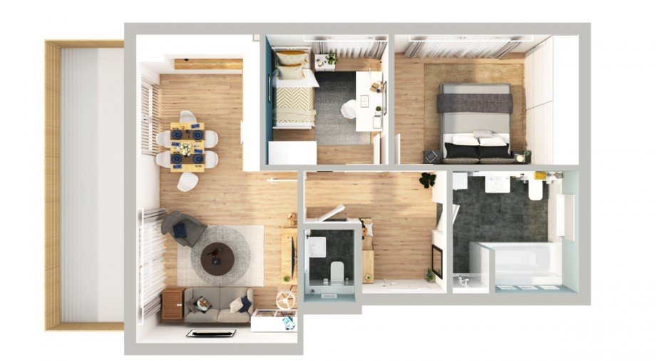 Grundriss Etagenwohnung Aitrang