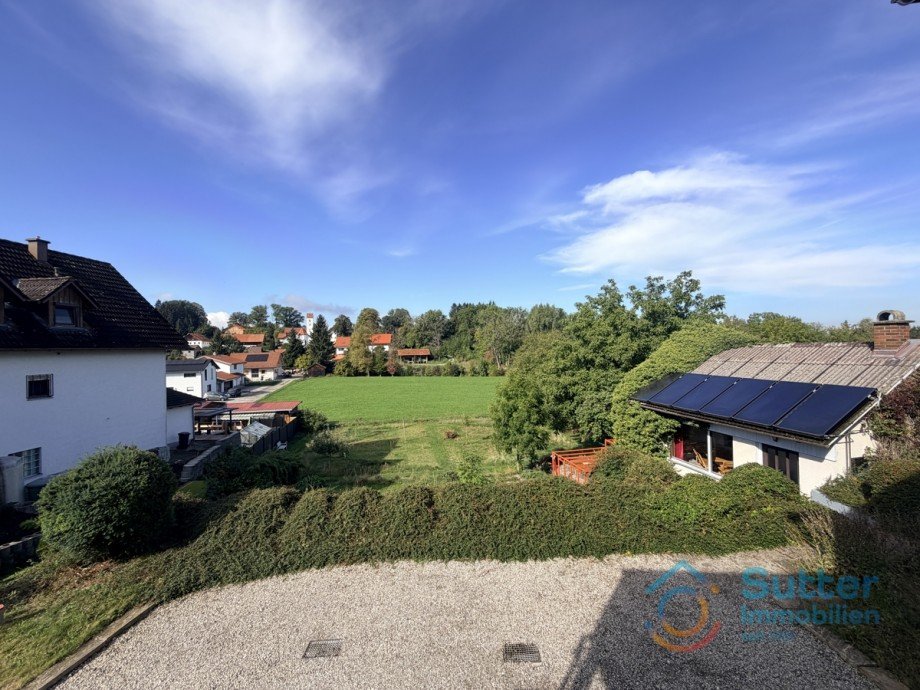 Blick ins Gr�ne Erdgeschosswohnung Thalhofen-St�ttwang
