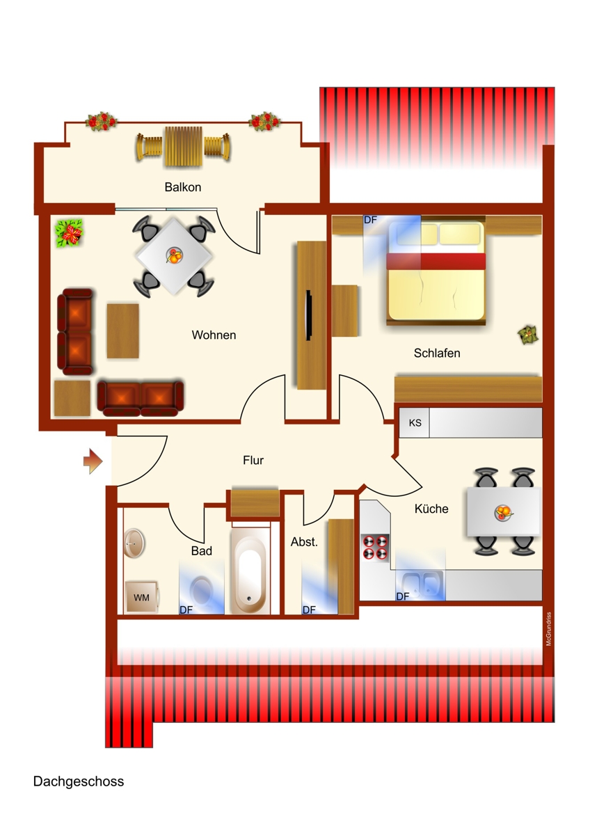 Grundriss Etagenwohnung Marktoberdorf