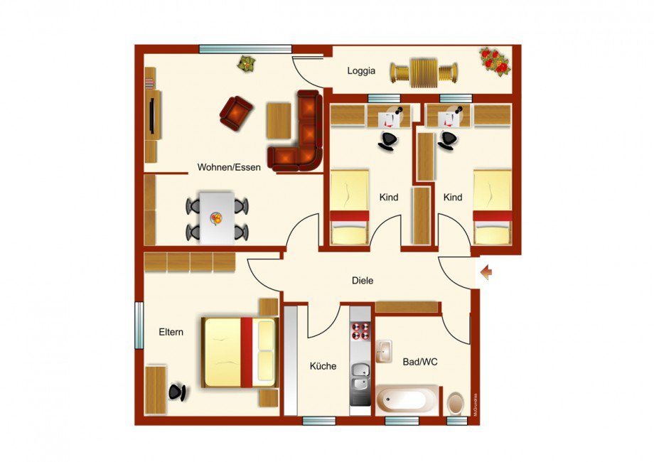 Grundriss Etagenwohnung Kaufbeuren