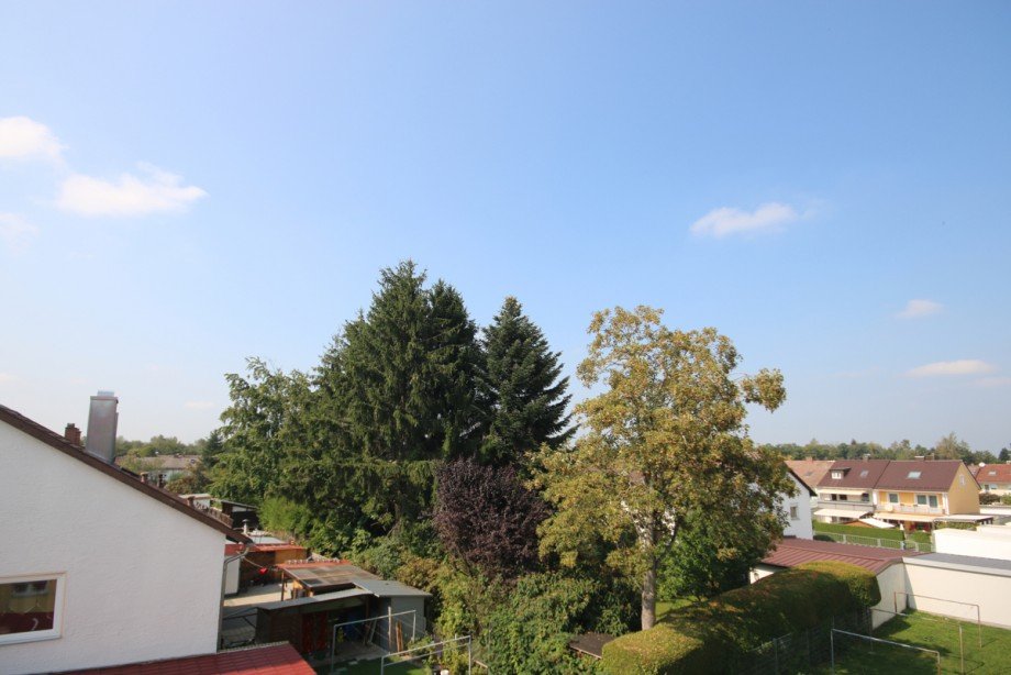 Blick vom Balkon Etagenwohnung Kaufbeuren