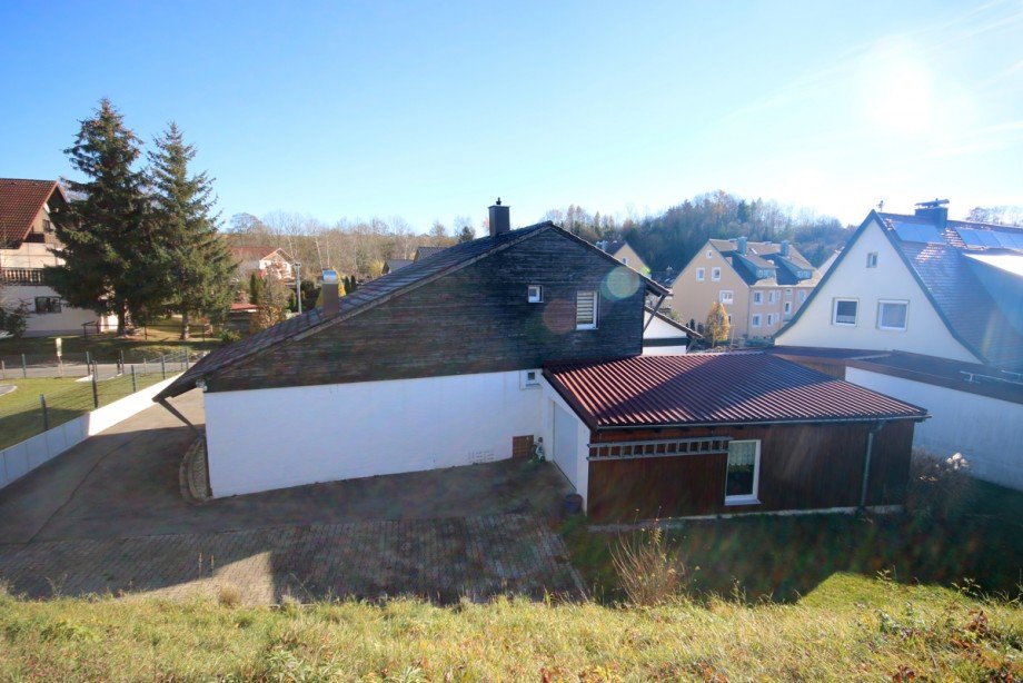 Blick von oben Einfamilienhaus Kaufbeuren