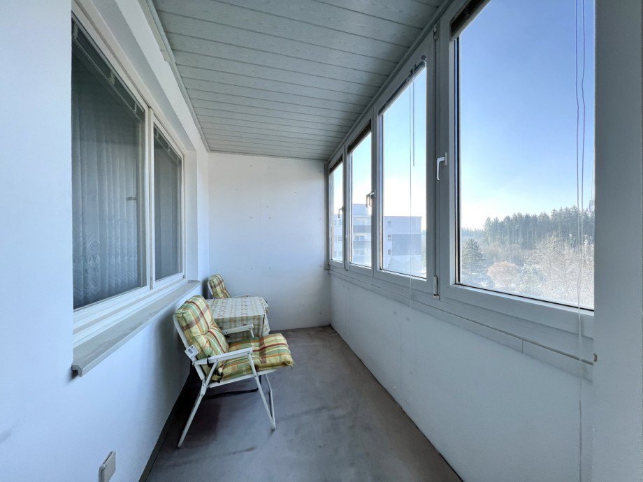 verglaster Westbalkon Etagenwohnung Kaufbeuren