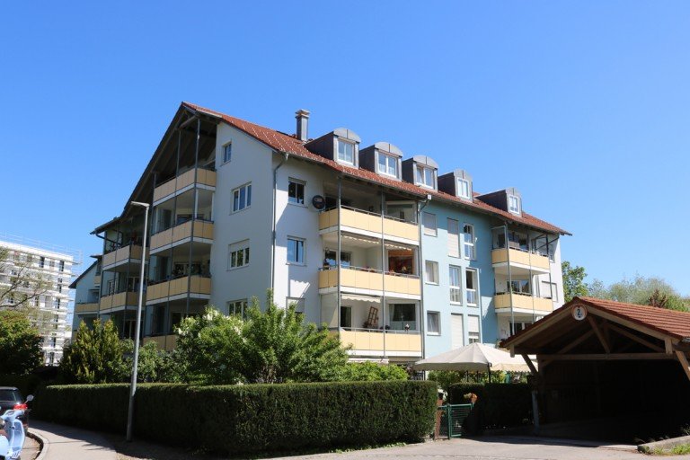 S�d-Westansicht Kaufbeuren - Kaufbeuren Etagenwohnung 1-Zimmer-Appartment in Bestlage mit Westbalkon