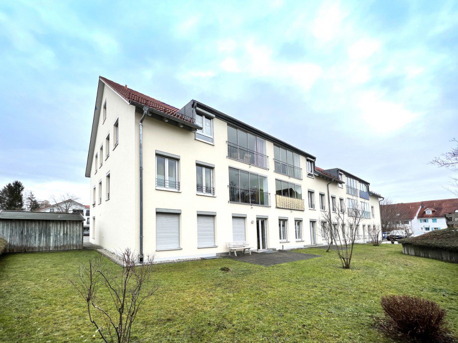 Gartenansicht Etagenwohnung Kaufbeuren