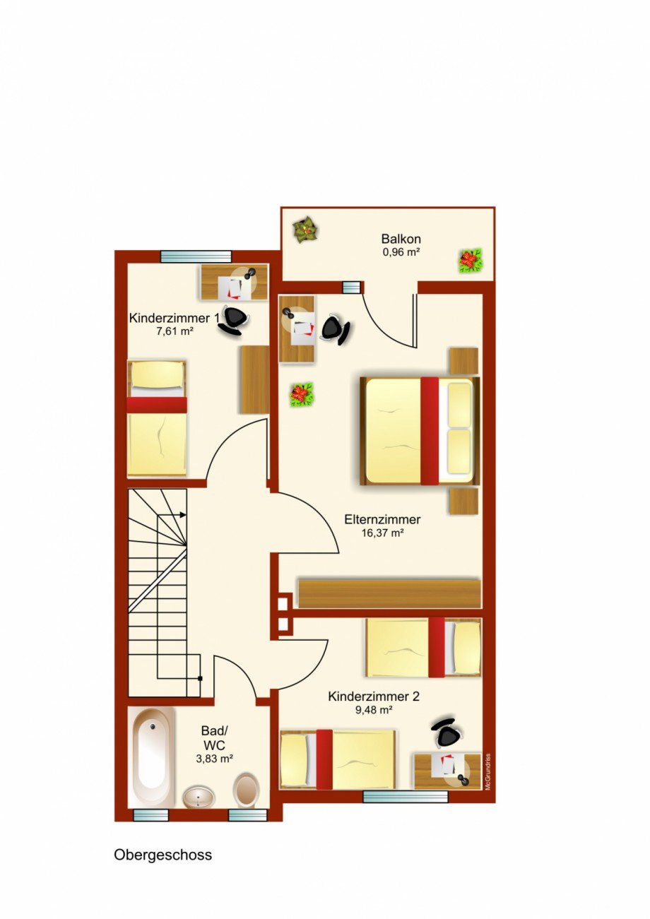 1. Obergeschoss Reihenmittelhaus Kaufbeuren