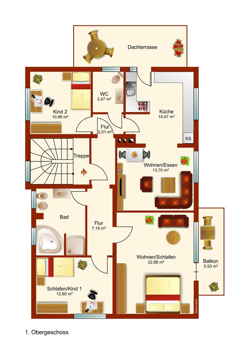 Grundriss Etagenwohnung Kaufbeuren