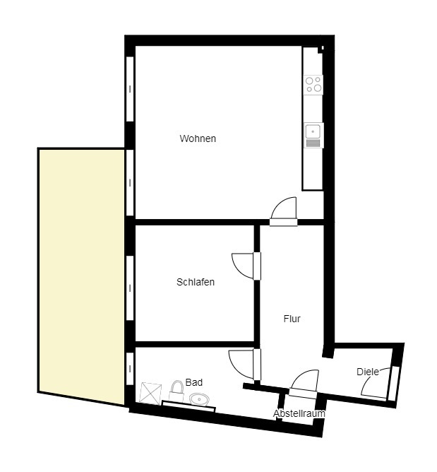 Grundriss Erdgeschosswohnung Aitrang