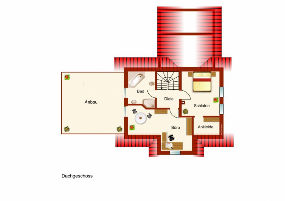 Dachgeschoss Einfamilienhaus Pforzen