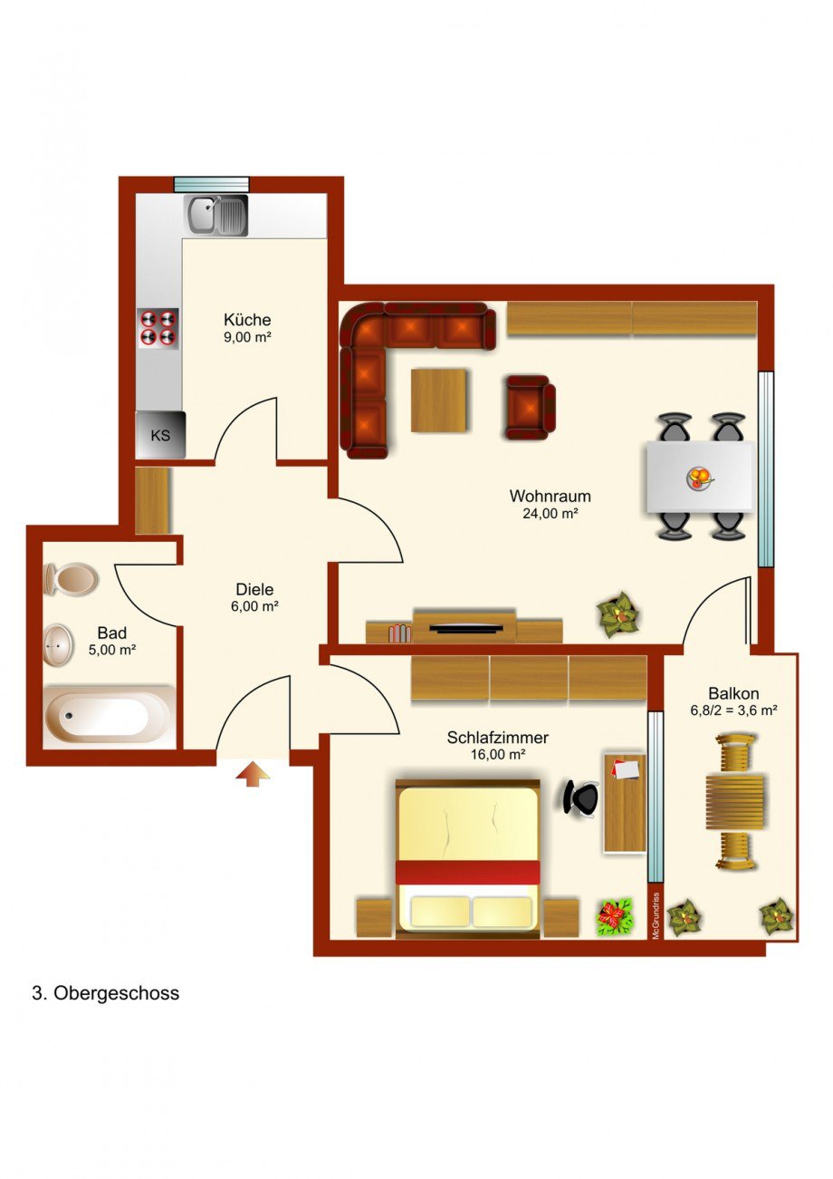 Grundriss Etagenwohnung Kaufbeuren