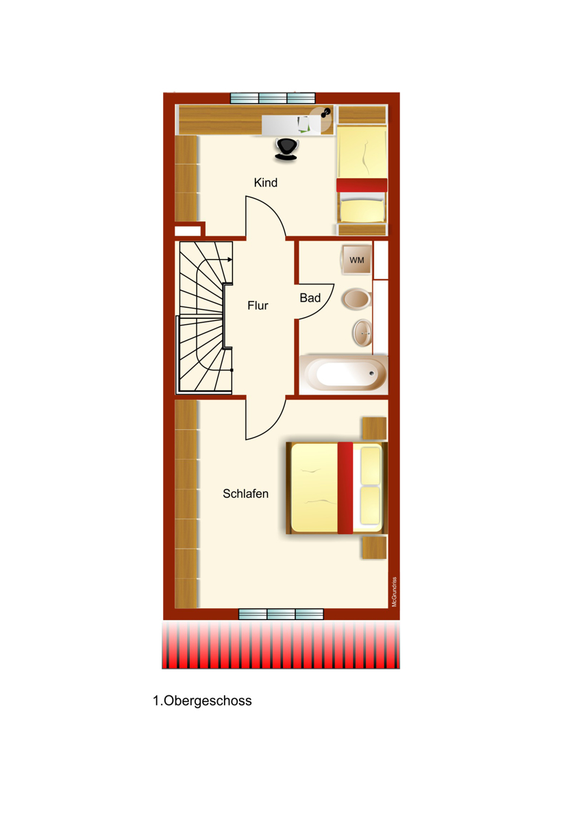 1. Obergeschoss Maisonettewohnung M�nchen