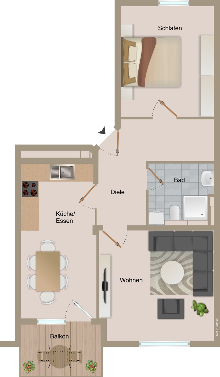 Grundriss Etagenwohnung Kaufbeuren