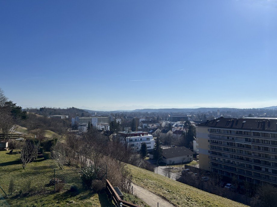 Blick vom Balkon Etagenwohnung Kaufbeuren