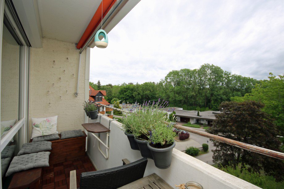 Balkon - Wohnzimmer Etagenwohnung Kaufbeuren
