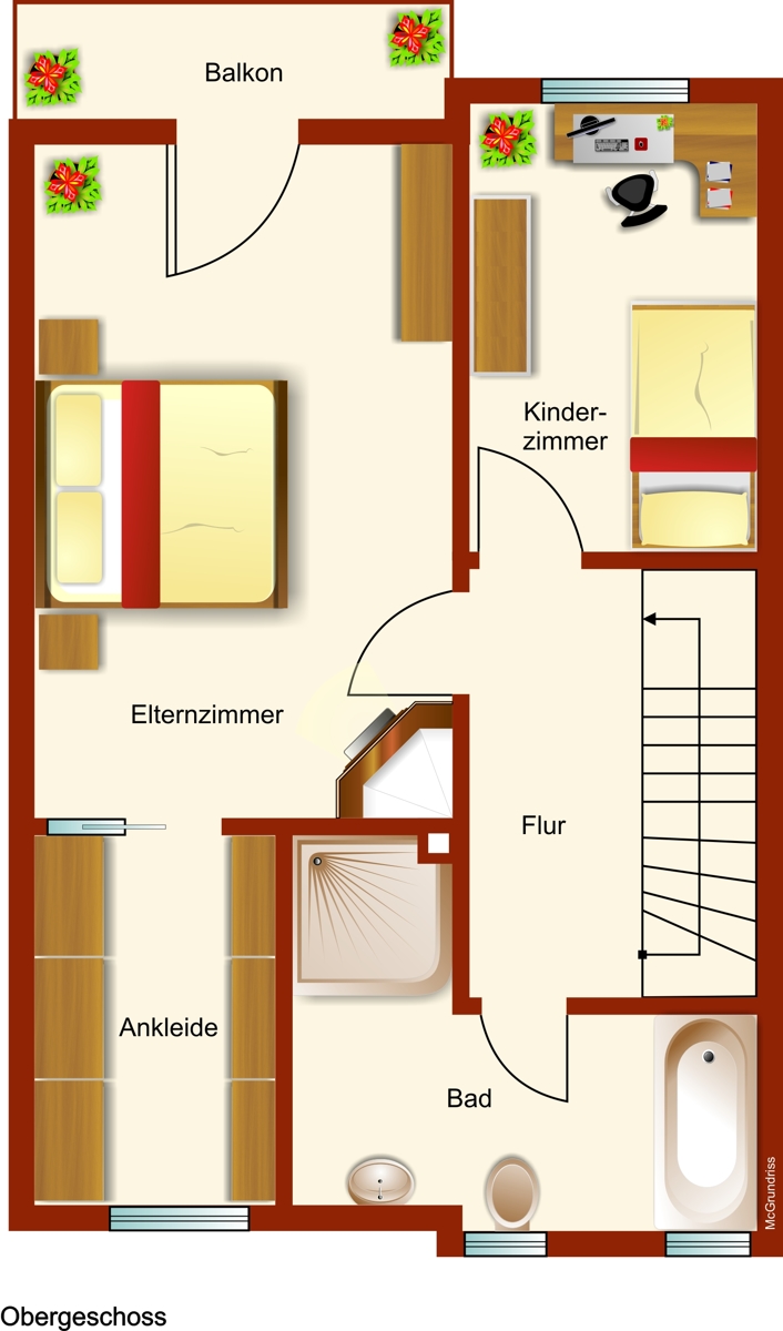 Obergeschoss Reihenmittelhaus Kaufbeuren