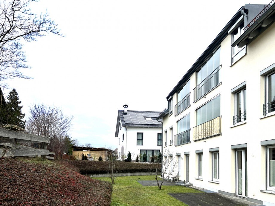 Gartenansicht Etagenwohnung Kaufbeuren
