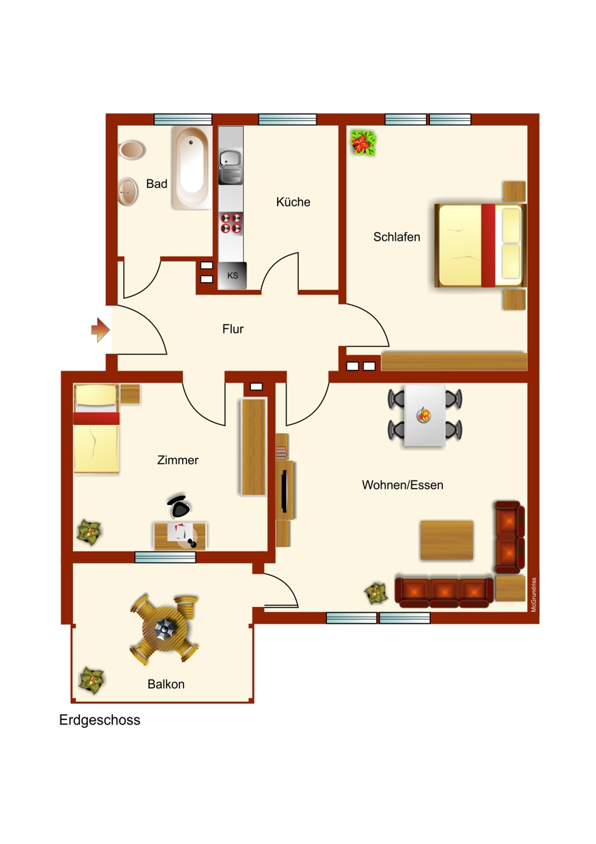 Grundriss Etagenwohnung Kaufbeuren