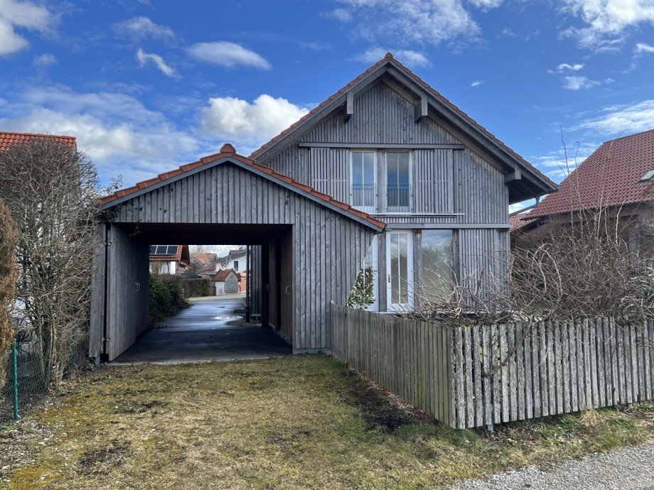 Westansicht Einfamilienhaus Frankenried