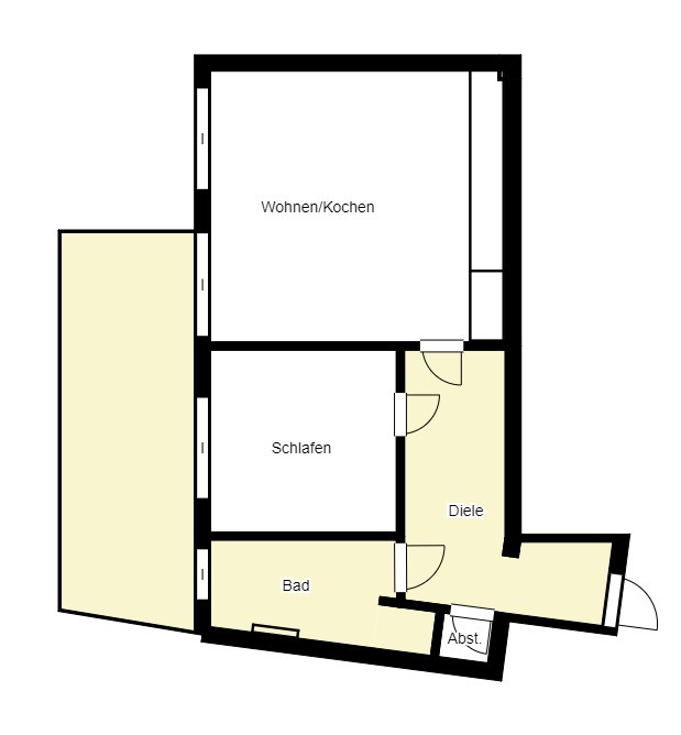 Grundriss Dachgeschosswohnung Aitrang