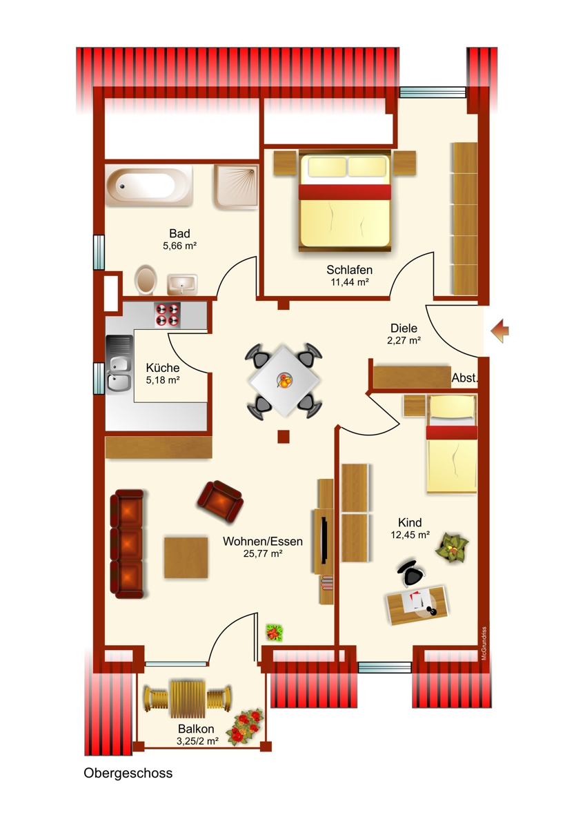 Dachgeschoss Dachgeschosswohnung Kaufbeuren