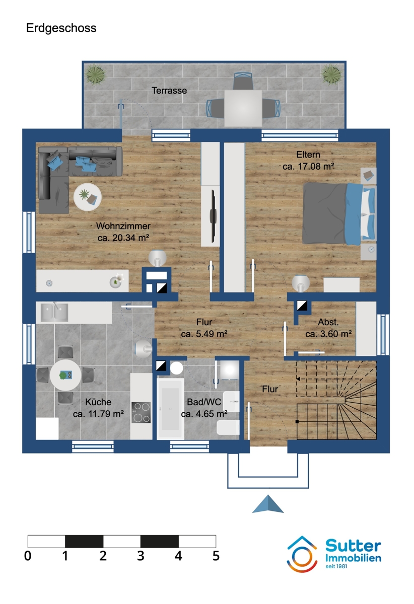 Erdgeschoss Erdgeschosswohnung Biessenhofen