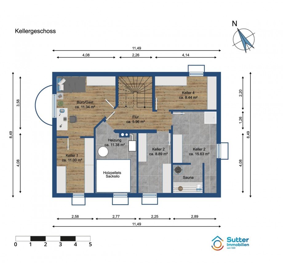 Kellergeschoss Einfamilienhaus Kaufbeuren