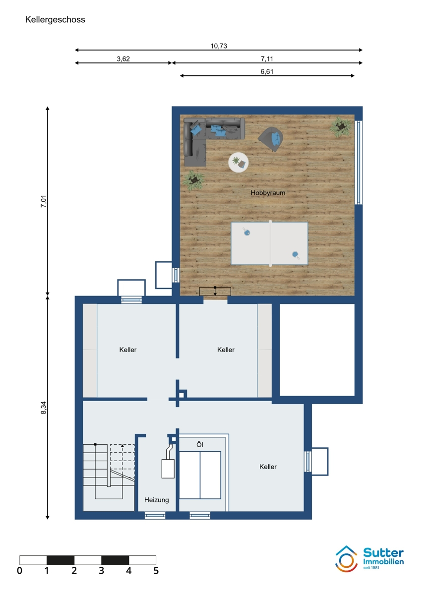 Kellergeschoss Einfamilienhaus Kaufbeuren