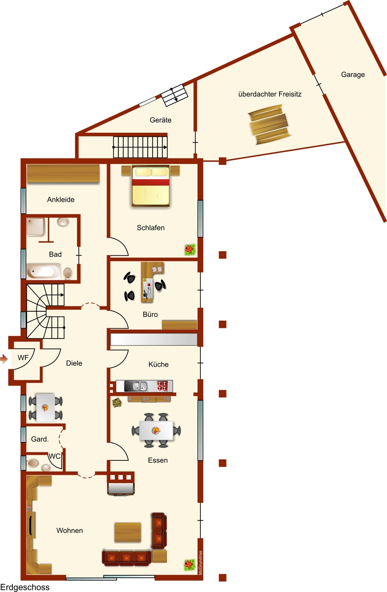 Erdgeschoss Einfamilienhaus Kaufbeuren