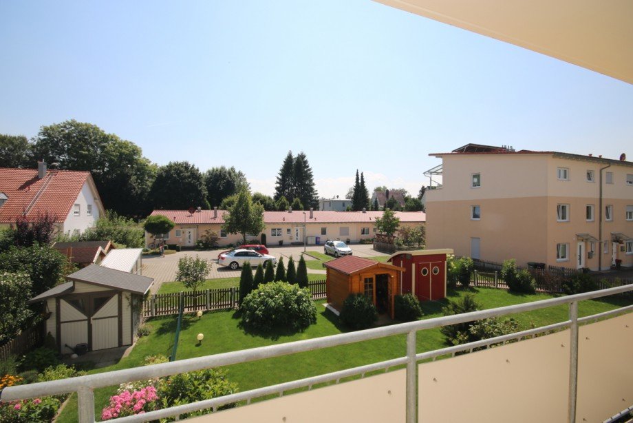 Blick vom Balkon Etagenwohnung Kaufbeuren