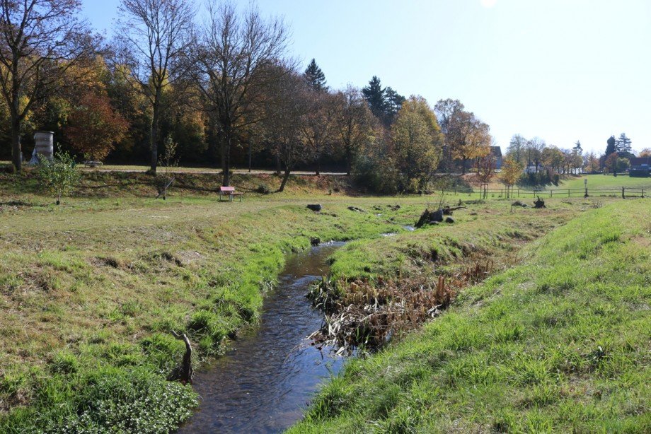 Bachlauf gegen�ber dem Haus Reiheneckhaus Kaufbeuren