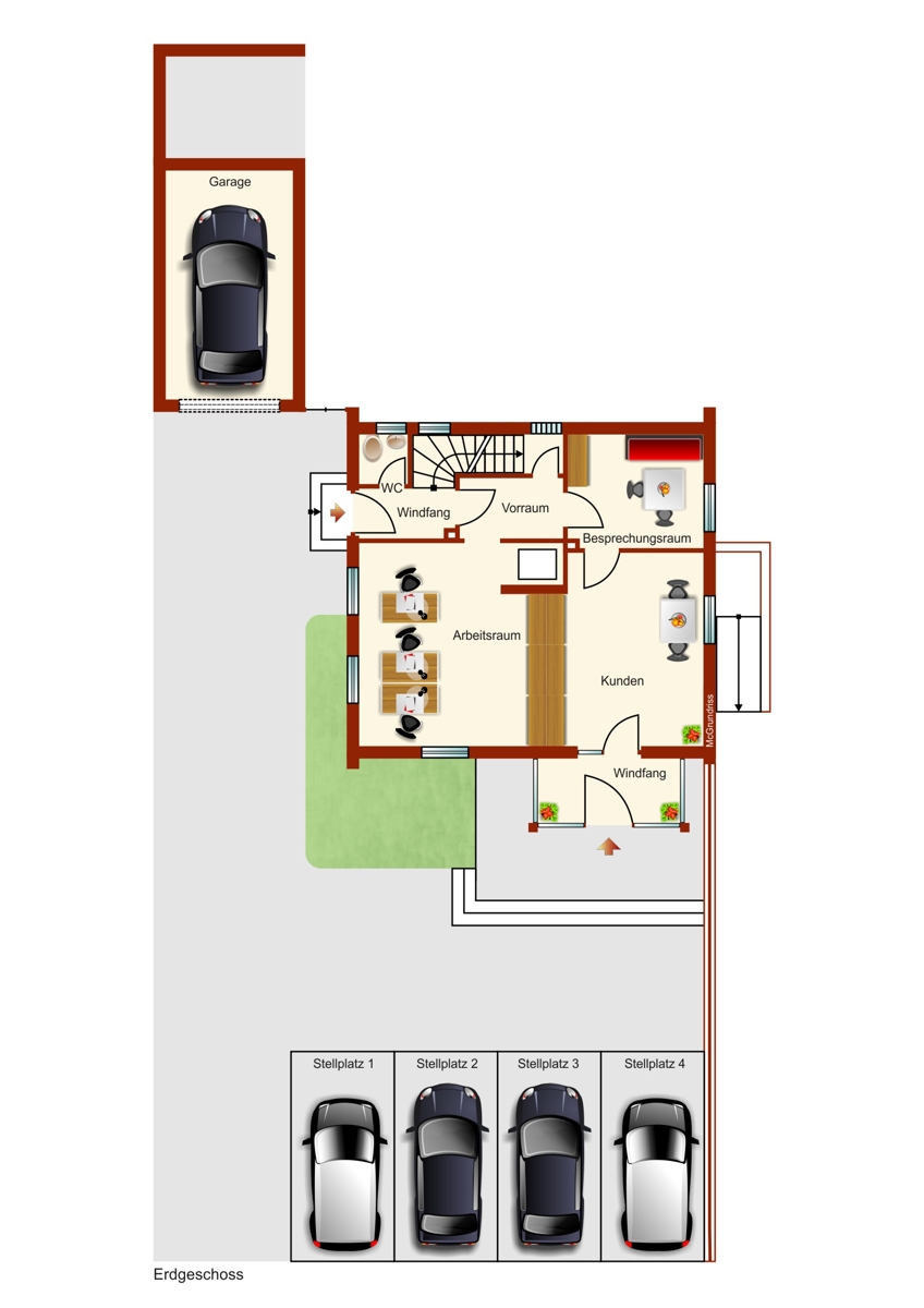 Erdgeschoss Einfamilienhaus Zellerberg