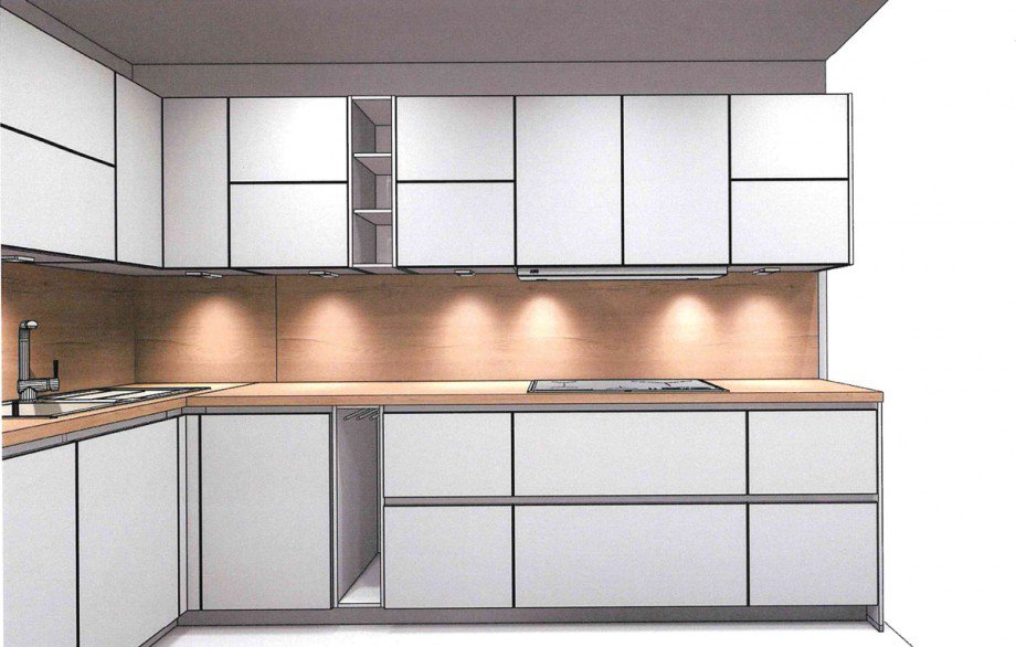 Ansicht K�che Erdgeschosswohnung Aitrang