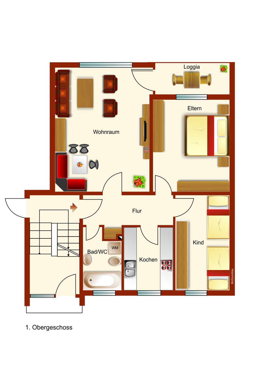 Grundriss Etagenwohnung Kaufbeuren