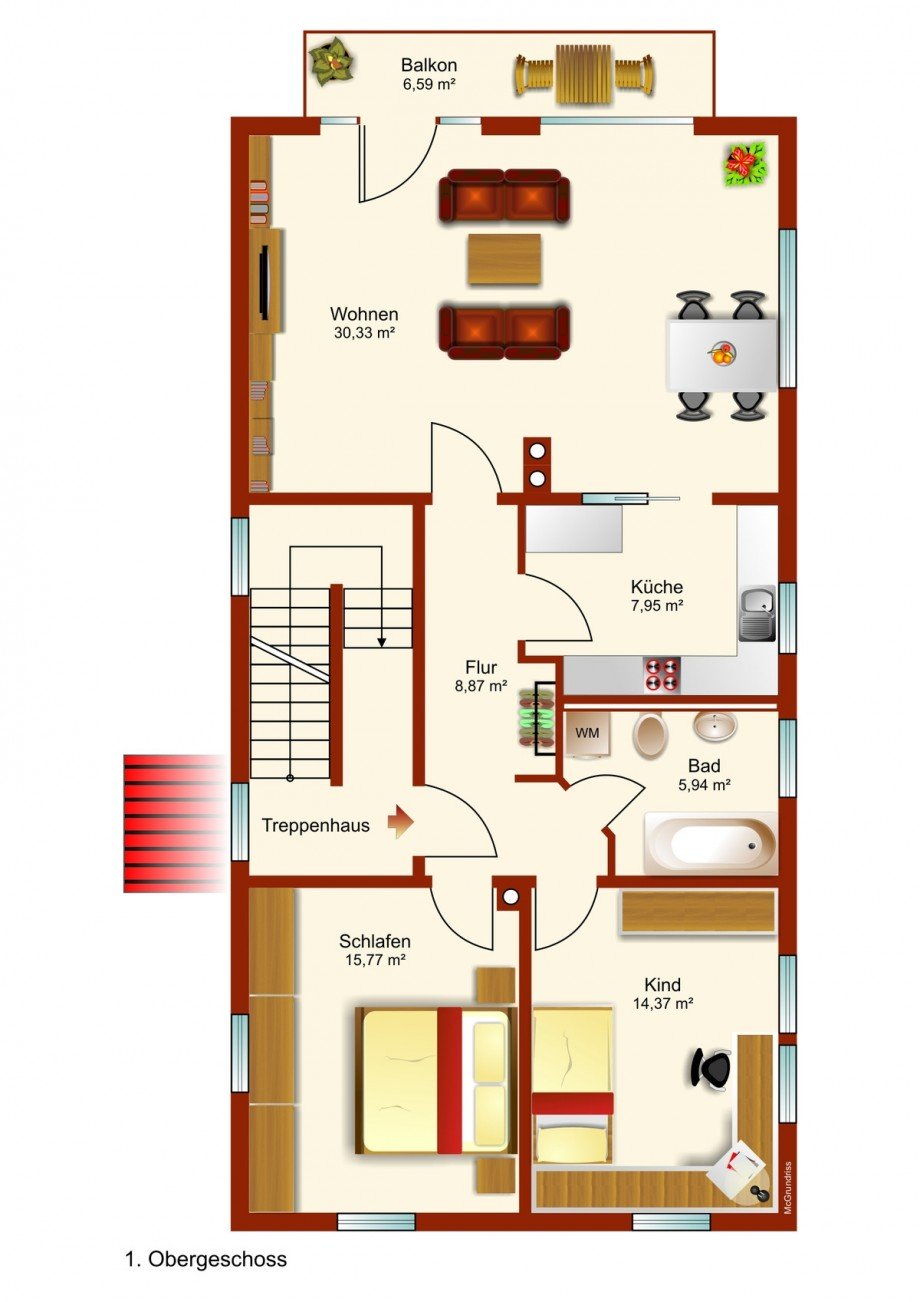 Grundriss Etagenwohnung Kaufbeuren