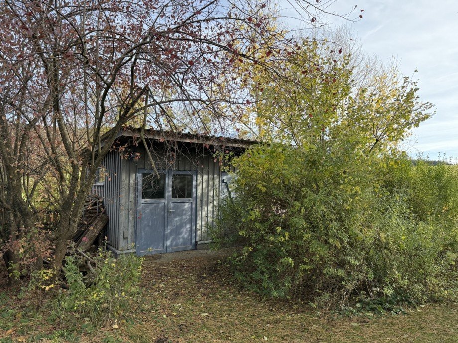 Gartenh�tte Doppelhaush�lfte Osterzell