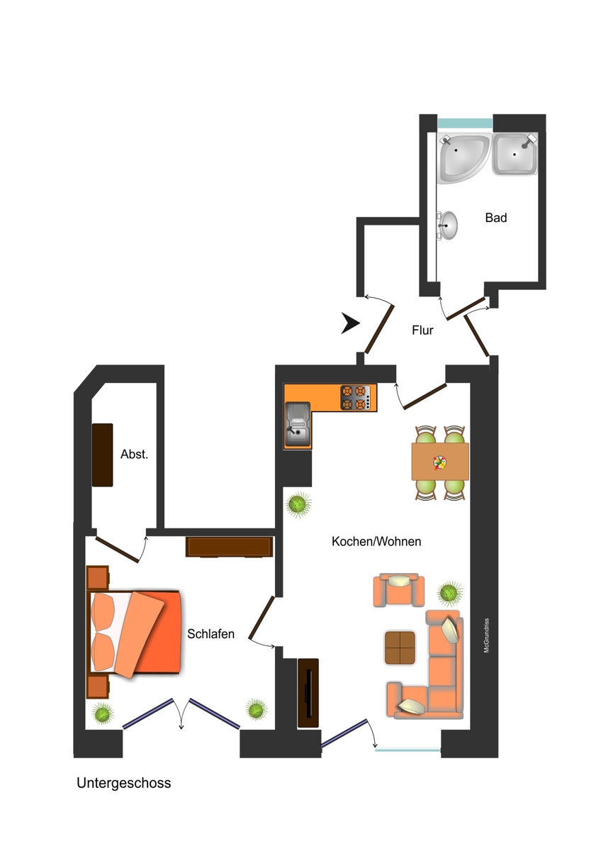 Grundriss Erdgeschosswohnung Kaufbeuren