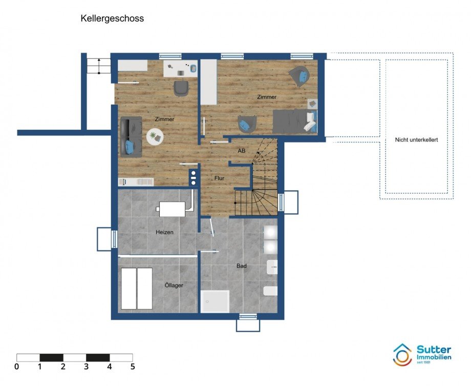 Kellergeschoss Einfamilienhaus Kaufbeuren