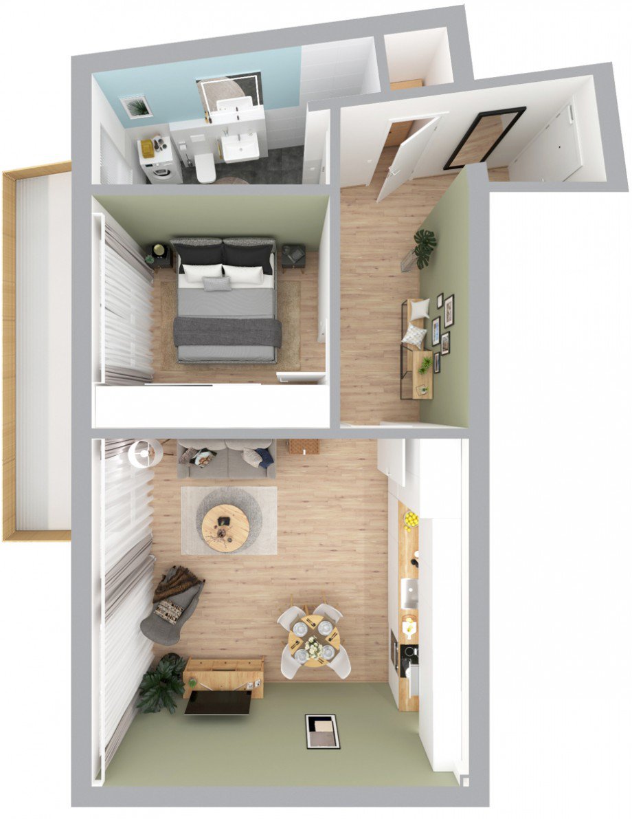Grundriss Etagenwohnung Aitrang